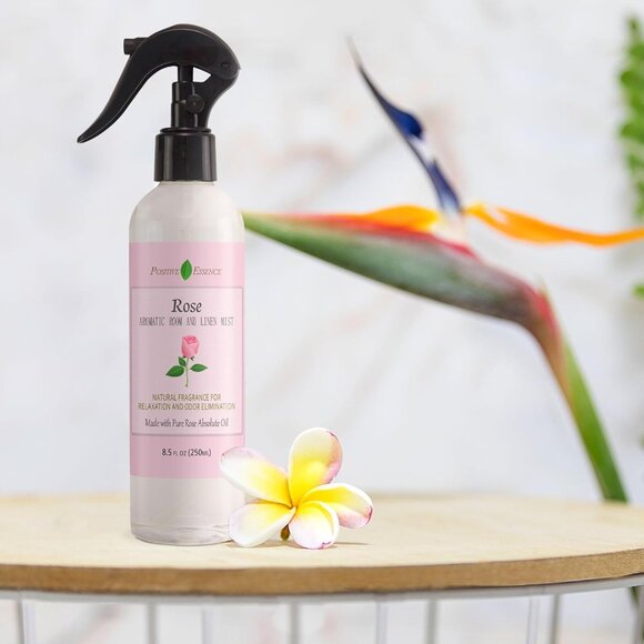 Rose Linen and Room Spray – Natural Pillow Mist with Pure Essential Oil, Calming - Picture 2 of 5